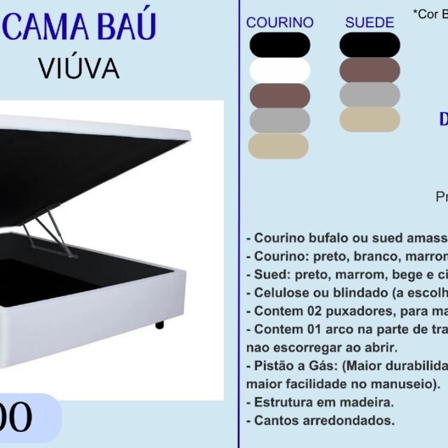 Cama Baú Viúva