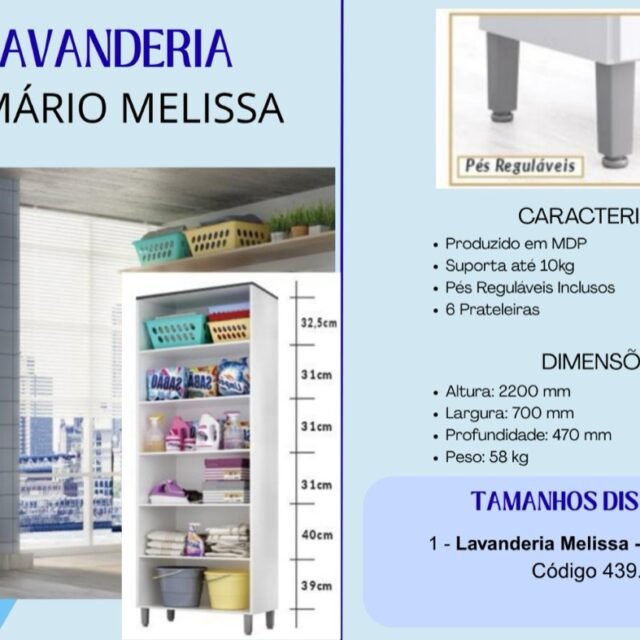 Armário Lavanderia Melissa