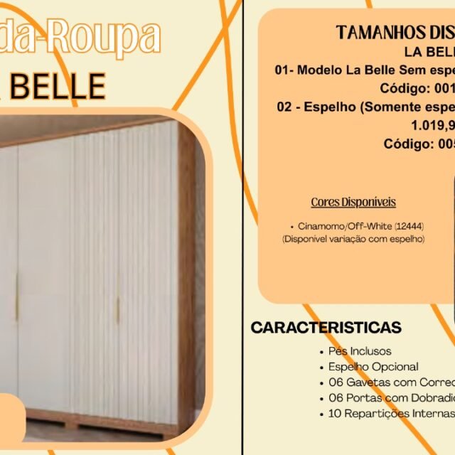 Guarda-Roupa La Belle