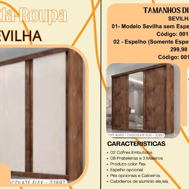 Guarda-Roupa Sevilha