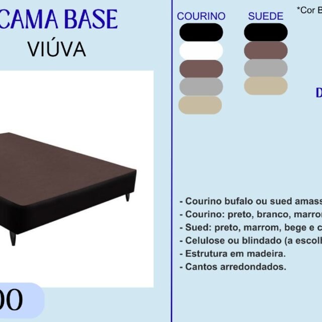 Cama Base Viúva
