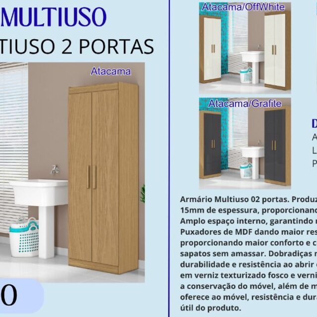 Armário Multiuso 02 Portas