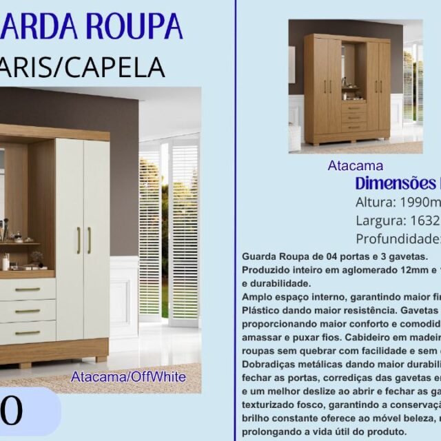 Guarda-Roupa Paris/Capela