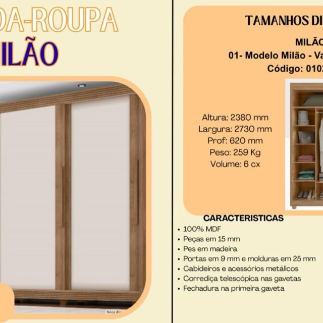 Guarda-Roupa Milão