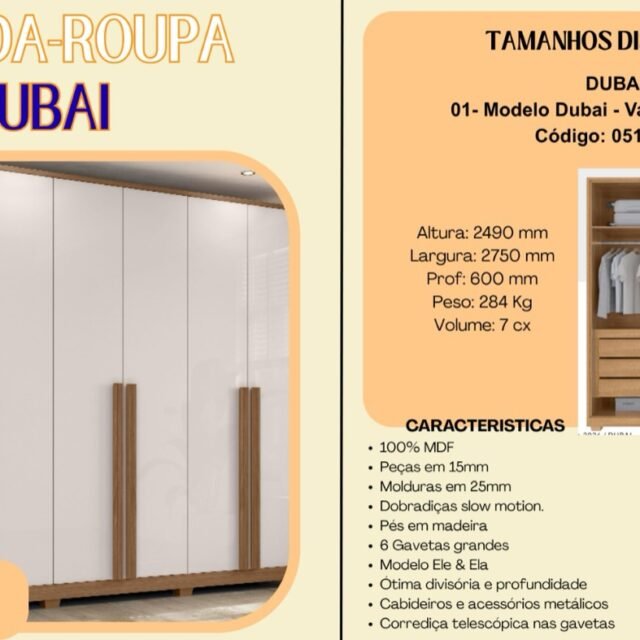 Guarda-Roupa Dubai