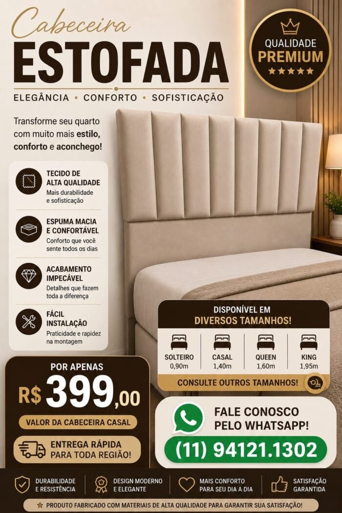 Cabeceira Estofada